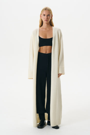 SIGNATURE CARDIGAN LONG | VANILLA