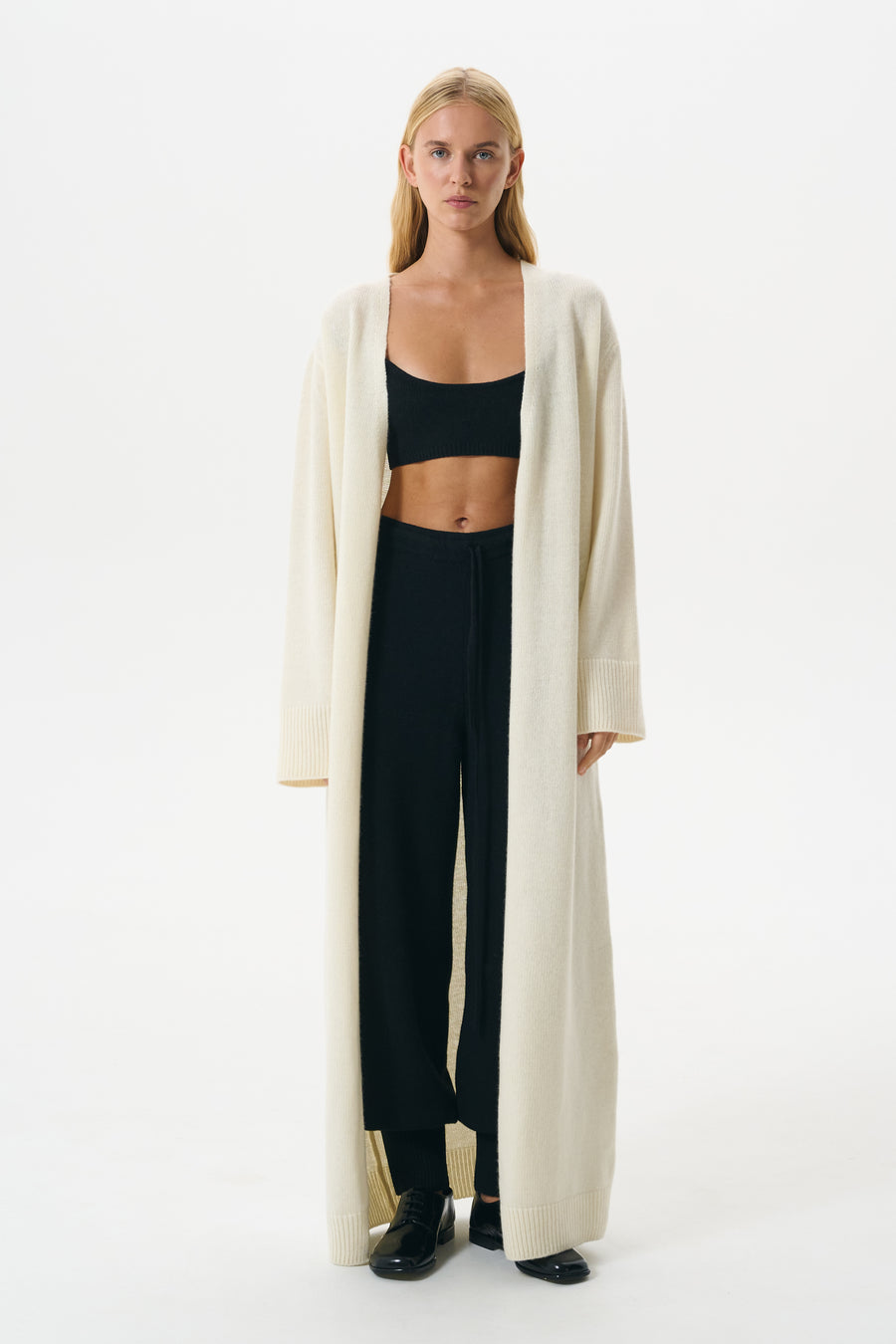 SIGNATURE CARDIGAN LONG | VANILLA