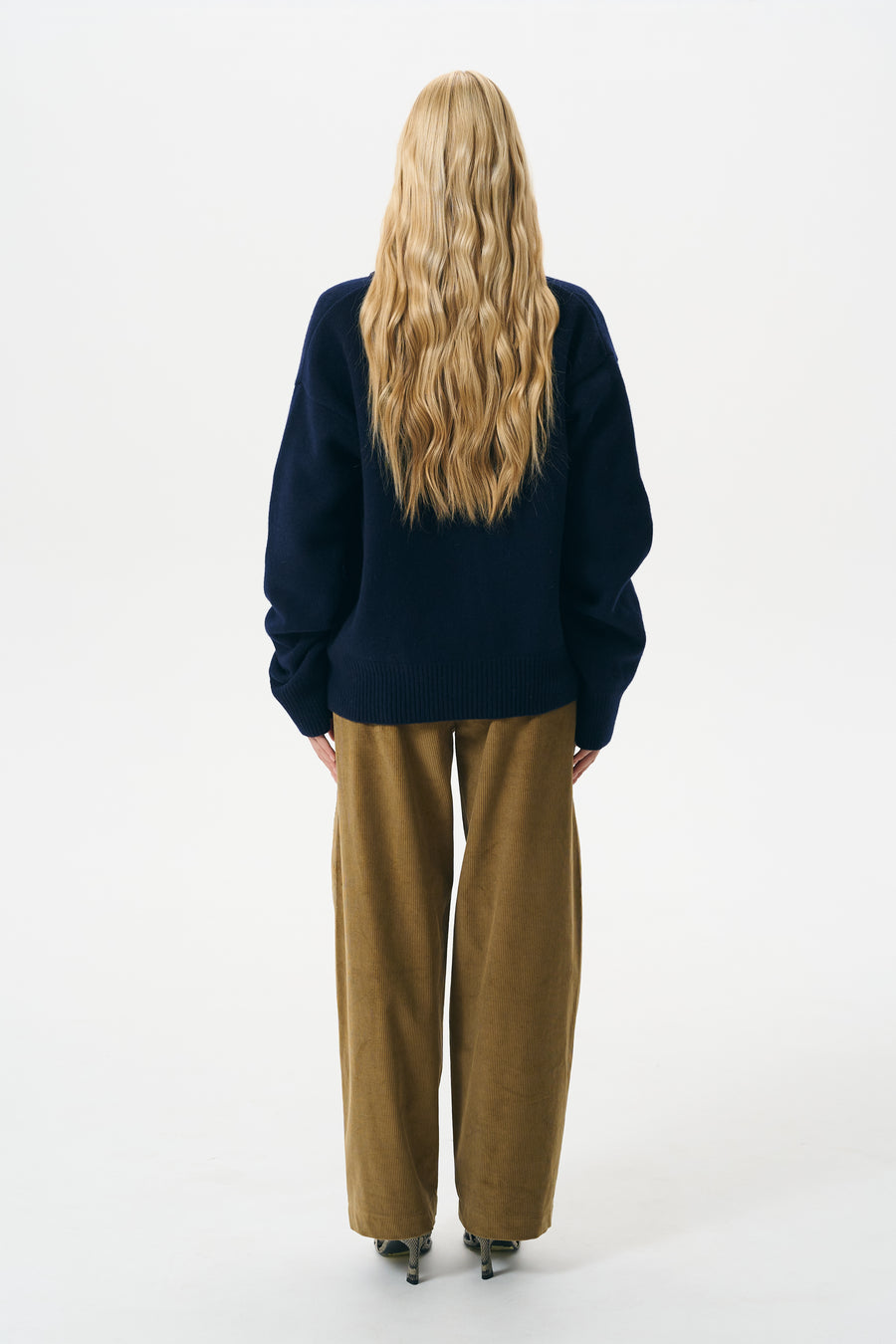 CASHMERE ZIP SWEATER | NAVY