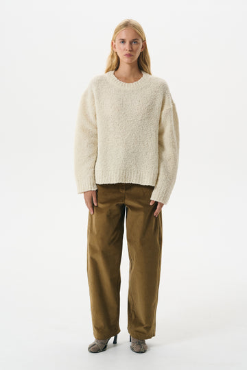 BOUCLE SWEATER | VANILLA