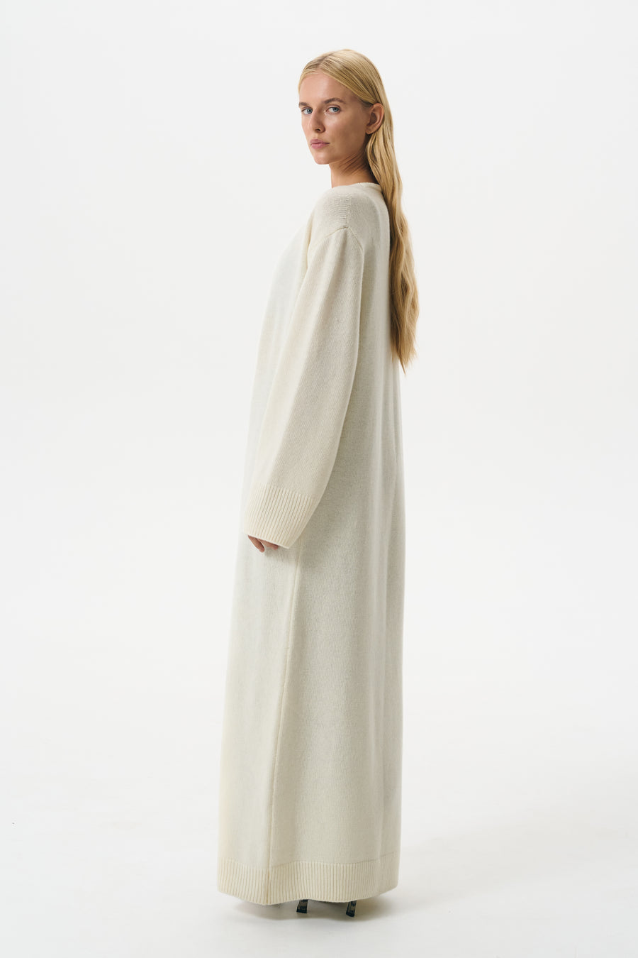 SIGNATURE CARDIGAN LONG | VANILLA