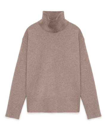 Turtleneck Classic Sweater Taupe