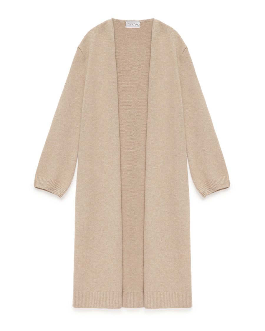 Cardigan Long Coat Light Beige
