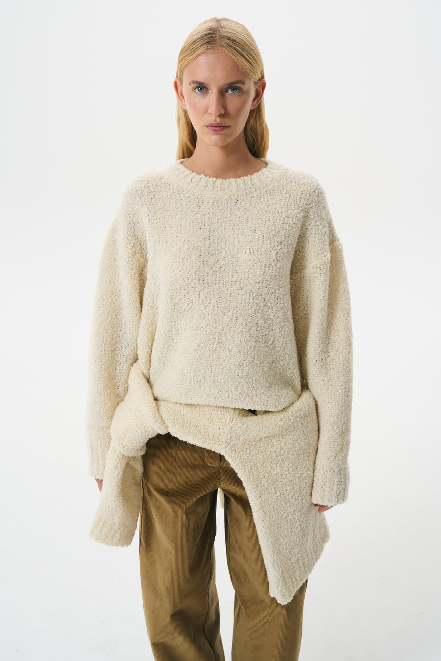 BOUCLE SWEATER | VANILLA
