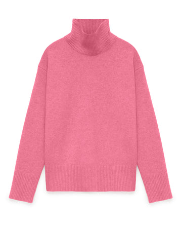 Turtleneck Classic Sweater Brink Pink