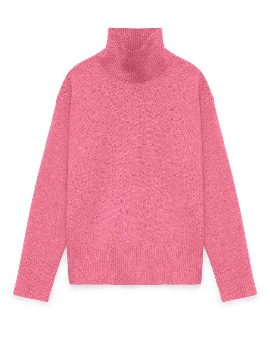 Turtleneck Classic Sweater Brink Pink