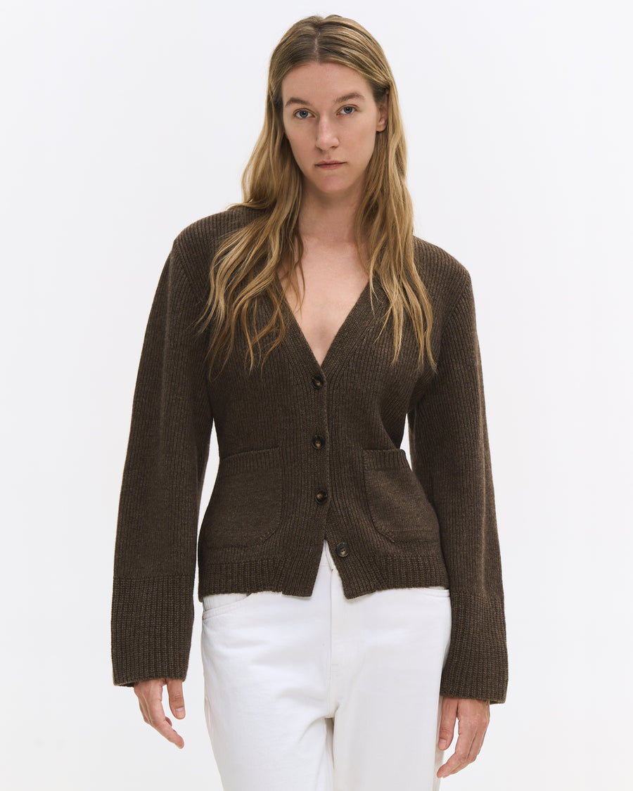 Iconic Cardigan Forest Brown